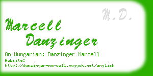 marcell danzinger business card